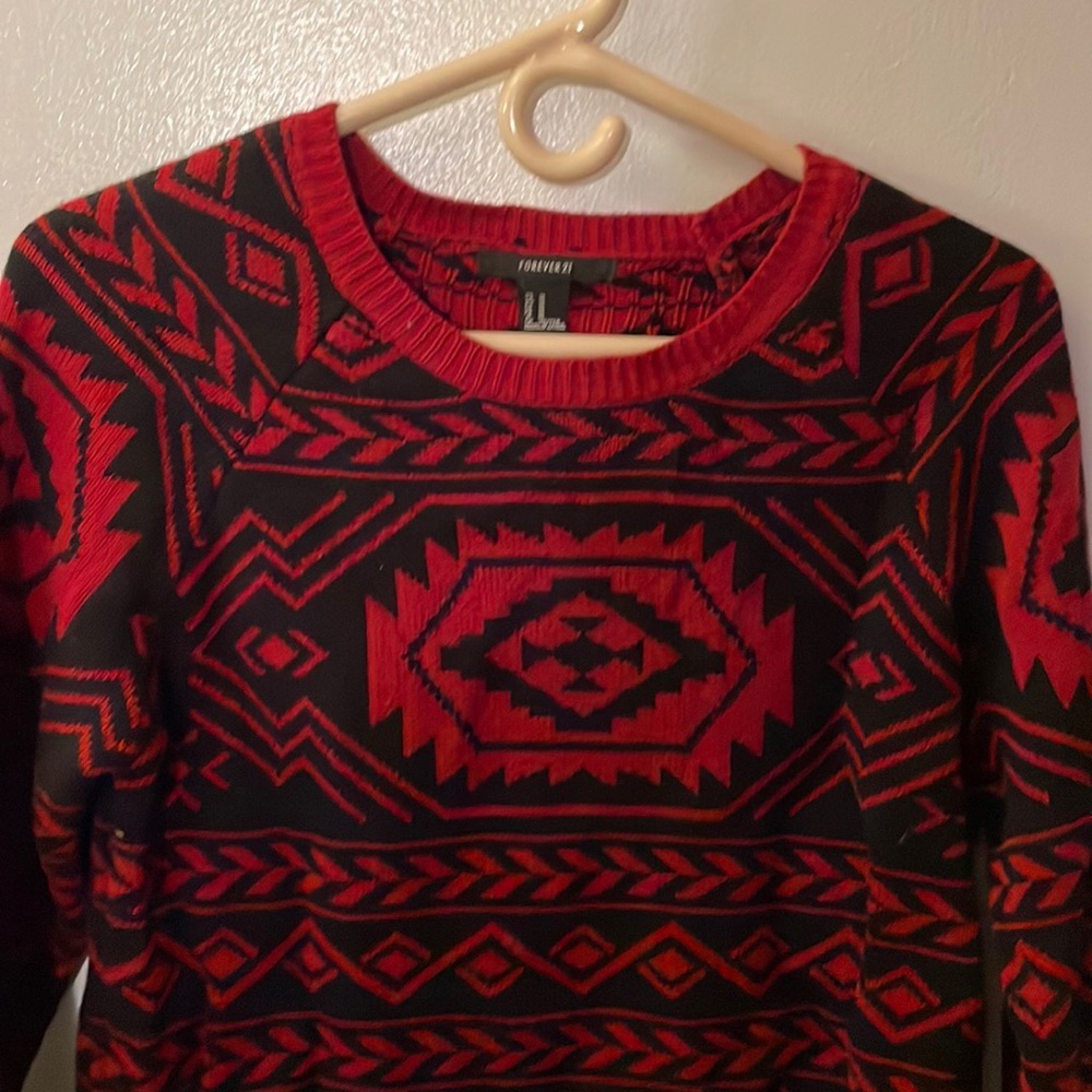 Aztec pattern sweater